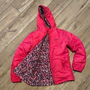 Girls Reversible Columbia Jacket w/Hood